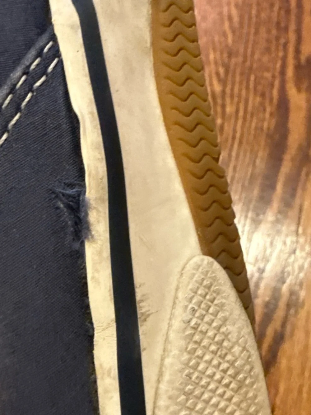 Sperry Navy Canvas Boat Sneakers with White Trim